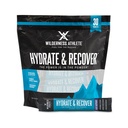 Wilderness Athlete - Hydrate & Recover | Flüssigkeits Hydration Packets Elektrolyt-Getränk-Mix - Recover schneller mit Bcaas - 30 Single Servieren Hydrate Packets (Blauer Himbeer)