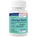 BIEN-ÊTRE - Allergie - Cétirizine HCl 10 mg - 24 heures Antihistamine - Non somnolence - Éternuement - Runny Nez - Itchy Yeux & Gorge - Indoor & Outdoor Altergy Relief Tablets - 500 Comprimés
