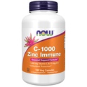 NOW Nahrungsergänzungsmittel, C-1000 & Zink-Immun, Saisonale Unterstützung Formel *, Antioxidant-Schutz *, 180 Veg Kapseln