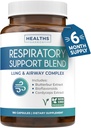Atemberaubende Lung Health Supplement - belebende Lung Support Supplement hilft Clear Airways Mucus Entfernung und Saison oder Jahr Runde Detox - Vegan Kräuter Non-GMO Formel (6 Monate Versorgung)