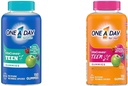 Un jour Adolescents pour lui Multivitamines et Adolescents pour ses multivitamines, Gummy Multivitamines avec vitamine A, C, D, E et Zinc pour le soutien de la santé immunitaire, énergie physique et plus, 150 Compte