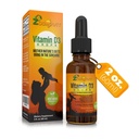 Gouttes de vitamine D pour nourrissons - Gouttes de vitamine D bébé 1000 UI 2Fl Oz - Vitamine liquide D3 biologique avec formule d'absorption maximale pour nouveau-nés, enfants, enfants et adultes