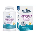 Nordic Naturals Complete Omega, Lemon Flavor - 180 gels mous - 565 mg Omega-3 - EPA & DHA avec ajout de GLA - peau saine, cognition et humeur positive - non-OGM - 90 portions
