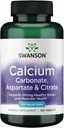 Swanson Calcium (Aspartate de carbonate et Citrate) 500 Milligrammes 100 Tabs