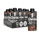 OWYN Pro Elite Vegan Haute Protein Shake, Chocolat, Protéines à base végétale 32g, avec fibre, Prébiotiques, Superfoods Verts, Workout et Récupération, 0g Net Carbs, Zéro Sucre, Keto (12 Pack)