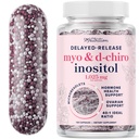 Myo-Inositol et D-Chiro Inositol pour l'équilibre hormonal pour les femmes. Microbilles pour réglementer le cycle menstruel et soutenir la santé ovarienne.