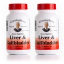 Formules originales de Christopher Capsules de Formule Foie et Gallbladder - Suppléments de Gallbladder avec enzymes digestifs - Supporte le système digestif avec des herbes naturelles - Pack de 2