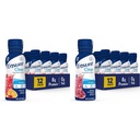 Assure une boisson de nutrition claire, 0g de gras, 8g de protéines, fruits mélangés et arômes de grenade aux bleuets, 10 Fl Oz, boîte de 12