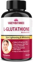 VAREY BOTANIK L-Glutathion Capsules de blanchiment et d'allégement de la peau avec vitamine C & E, extrait de biotine et de graines de raisin-1000 mg-pour les hommes et les femmes - 60 Capsules