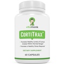 VitaMonk CortiTrax Blocker Cortisol naturel - Doctor Formulé Cortisol Manager, Cortisol Support & Réducteur Cortisol (Déjà dans les gammes normales)- Supplément Cortisol 60 Capsule