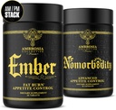 Ambrosia Nomorbidity Advanced Appetite Control & Ember Thermogenic Fat Burner (en anglais seulement) Powerful Hunger Management, Appetite Support & Fat Burning System avec KSM-66 Ashwagandha, Garcitrin, CapsiMaxTM, Afrique