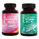 BioEmblem Vitamin D3 K2 (5000IU und 200mcg) und Frauen Multivitamin