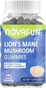 Lion's Mane Mushroom Gummies – 1000mg for Focus & Cognitive Support, Vegetarian & Gluten-Free, Mixed Berry Flavor, 60 Count