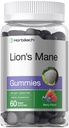 Horbäach Lion's Mane Supplément de 60 Gommies végétaliennes pour adultes , sans OGM et sans gluten