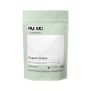 Amy Myers MD Greens Poudre - Soutient l'énergie et la santé des gourdes - USDA Mélange de superaliments biologiques avec Spiruline, Chlorella, Orge - 270g (30 portions)