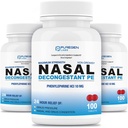 Puregen Labs Dégonflement nasal PE 3 Pack - 300 Comprimés Total: Phénylephrine HCl 10 mg: Résistance maximale: Non somnolente Dégonflement nasal et sinus dû au froid ou aux allergies