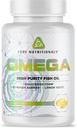 Noyaux nutritionnels Omega Haute Pureté Huile de poisson EPA & DHA EPA 1300mg Omega-3s.