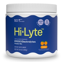 Hi-Lyte K1000 Electrolytes Powder Mix Orange Keto & Performance, 50 Portionen
