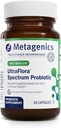 Metagenics UltraFlora Spectrum - Shelf-Stable Probiotic for Gut & Digestive Wellness, Healthy Microbiome & Flora Support* - Non-GMO & Gluten-Free - 1-Month Supply - 30 Capsules
