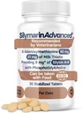 Lebergesundheitsergänzung für Katzen - Milchdistel für Katzen Leberunterstützung mit S-Adenosylmethionin (Same) & Silybin - 30 Tabletten