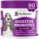 Dr. Harvey's Digestive Probiotic Soft Chews für Hunde, 9 Probiotics for Gut Health, Diarrhea und Bowel Support, Peanut Butter Flavor (90 Chews)