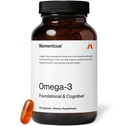 Momentous Omega-3 Fish Oil - Supplément EPA et DHA à haute puissance pour les hommes et les femmes - Soutient la santé cardiaque, articulaire et cérébrale - Certifié NSF pour le sport - Non-OGM - Sans gluten - 1 600 mg - 30 portions