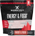 Wilderness Athlete - Energy & Focus | Energy Booster for Women & Men - Energy Drink Mix with Natural Caffeine - Low-Carb, Zero Sugar Energy Drink Powder - 30 Serving Energy Drink Packets (Wild Berry)