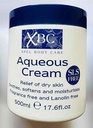 XBC Aqueous Crème Emollient 500ml Grand Tub Relief pour la peau sèche
