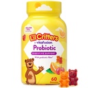 Supplément gommy probiotique quotidien pour les enfants, pour le soutien de la santé digestif, raisin, cerise et arômes d'orange, 60 gommies