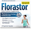 Florastor Probiotics for Digestive & Immune Health, 20 Capsules, Probiotics for Women & Men, Dual action helps flush out bad bacteria & boosts the good with our unique strain Saccharomyces boulardii