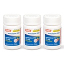 Rugby Meclizine Comprimés à croquer 25mg - La médecine anti-nausea aide avec la maladie de mouvement - 100 Compte (3 Pack)