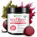 Poudre de jus de betterave biologique - pressée à froid - 20:1 Concentré - Poudre de racine de betterave concentrée - Oxyde nitrique - Support de circulation - 57 portions de supplément de racine de betterave - 7oz