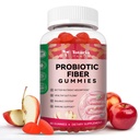 Totaria 9-en-1 Gommies de fibre probiotique pour adultes et adolescents 16G Fibre par service, Supplément de fibre de Psyllium avec 5 Million CFU Bacillus Coagulans, Inuline, vinaigre de cidre de pomme pour le bien-être digestif et Gut - 60 Gommies