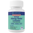 WELMATE - Allergie - Loratadine 10 mg - 24 heures antihistaminique de soulagement - Non somnolence - Runny Nez - Éternuement - Démangeaison Nez et gorge - Yeux aqueux - Allergie intérieure et extérieure Médicaments - 100 Compte