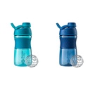 Bouteilles de mélange 20-Ounce SportMixer Protein Shaker Bouteilles avec BlenderBall Wire Whisk, Navy et Teal