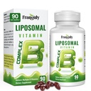 Complexe Liposomale B conçu pour les vitamines à haute absorption B avec la vitamine Choline Inositol B1, B2, B3, B5, B6, Biotine, Folate, Méthylé B12- Immune, Énergie, Crain Heart Support 90 Softgels