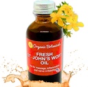 Em’s Herbals Fresh St. John’s Wort Oil - Wild Harvested in USA, Natürliche Lösung für Nerve Discomfort, Hauteruptions, Wound Care, Scar und Stretch Marks - Haut, Gesicht, Körper, Haar, Massageöl (2 Oz)