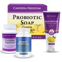 MASSE' Diät-Beilage für Proper Digestion - Probiotic Balance & Restore Formula - Probiotic Lemon Body Soap and Skin Rescue Probiotic Lotion