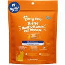 Zesty Paws 8-en-1 Multivitamines de chat et suppléments Mousse - Vitamines de chat pour les chats d'intérieur - Healthy Treat Squeeze Up for Gut, Immune, Heart, Skin & Coat Support - Chicken 14ct