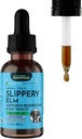 Essentials Animaux Elm Slippery - Slippery Elm Bark Anti Diarrhée gouttes pour les chiens et les chats, Extrait de plantes biologiques pour la santé Gut, le soutien digestif et la gorge, aide le reflux acide, Formule liquide- 1 fl oz