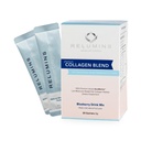 Mélange de poudre de collagène marin - Peptide de collagène avec du glutathion, du thé vert, du CoQ10 et de l'acide hyaluronique favorise la peau Glowing - 10 sachets en poudre - Aromatisés aux bleuets