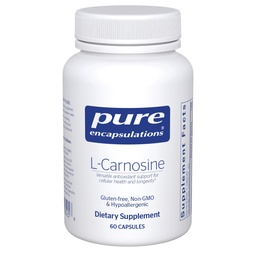 Pure Encapsulations L-Carnosine | Amino Acid Supplement for Joints, Brain, Antioxidants, Heart Health, and Exercise* | 60 Capsules