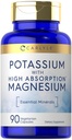 Carlyle Potassium Supplément de magnésium (90 capsules)