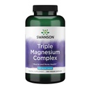 Swanson Triple Magnesium Complex Bone, Nerve, and Muscle Support Supplement for Adults Seeking Optimal Magnesium Absorption - 400 mg (300 Vegan Capsules)