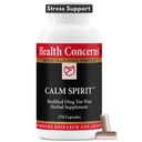Préoccupations de la santé Esprit calme - Supplément de soulagement du stress avec mélange de plantes chinoises - Soutient l'humeur calme et le bien-être émotionnel - Extrait de glycinate de magnésium et d'épine - 270 capsules