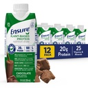 Assurez-vous que la nutrition végétale des protéines agite avec 20g de fèves de fève et de pois protéines, vanille et arômes de chocolat, boîte de 12, 11 Fl Oz