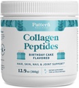 Modèle Bien-être Collagène Peptides Poudre (Type I et III) - Cheveux, ongles, peau et santé articulaire - Graines de fécule et de pâturage - Collagène hydrolysé, non-OGM, sans produits laitiers, et kéto - gâteau d'anniversaire (13 Oz)