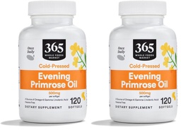Marché des aliments entiers, huile de Primrose du soir 500Mg, 120 Softgels (paquet de 2)