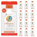 Youtheory Collagen Liquid - 5 000 mg - pour la croissance des cheveux, la peau et les ongles* - soutient la santé des articulations, des os et des muscles* - avec les acides aminos - Berry Flavor - 12 paquets de service unique (12 jours)