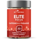 Elite Koffein Pillen mit L-Theanin – Jitter-Free Focused Energy Supplements – Clean & Natural Nootropic Stack für Smart Cognitive Performance – 120 Soft Capsules